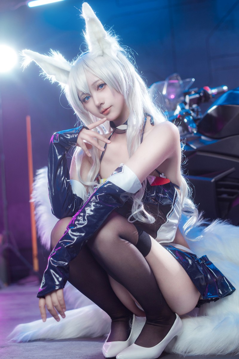艾西Aiwest 碧蓝航线巴尔的摩&信浓赛车女郎Cosplay写真图集 双人高清图集 47P (200.7M)插图1