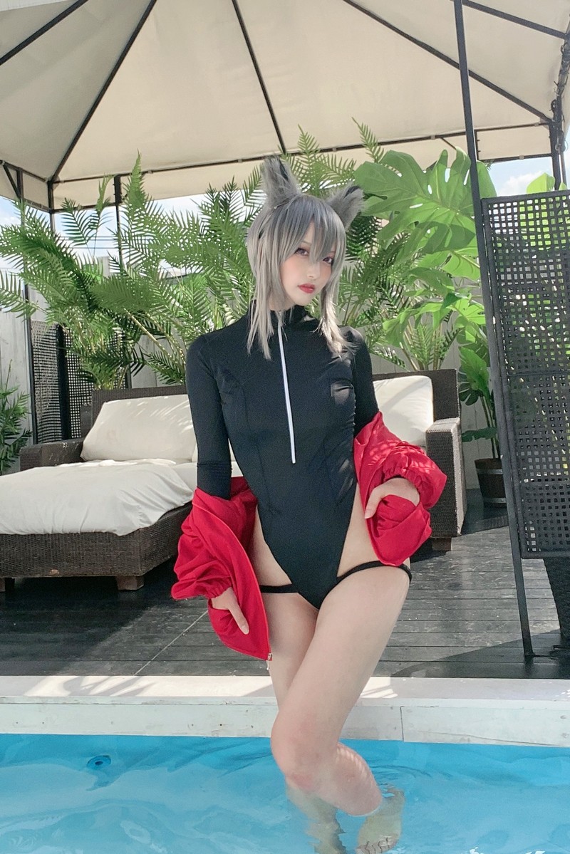 切切Celia 明日方舟 红 Cosplay 高清写真 28P+1V插图