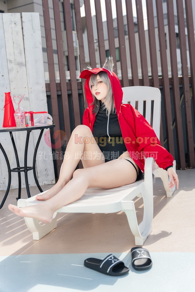 切切Celia 明日方舟 红 Cosplay 高清写真 28P+1V插图7
