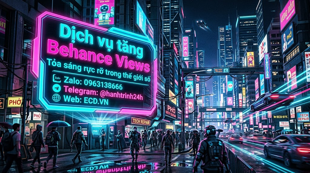 dịch vụ tăng behance views 2026 cho project