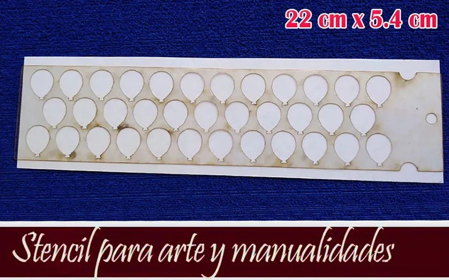 Stencil de Globos 2 Plantilla Para Pintar Artes y Manualidad 1pz