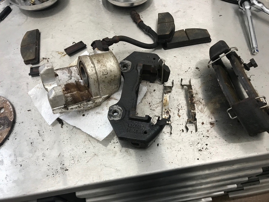 Rear brakes apart