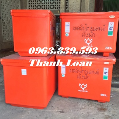 Thùng đá thái lan 300lit trữ hải sản thời gian dài. Lh 0963 839 593 Ms.Loan Thung-da-thai-lan-giu-lanh-hai-san-thung-giu-lanh-thai-lan-300-L-thung-giu-lanh-450l-re-1
