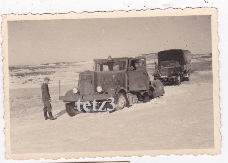 Russland Winter 42 SDkfz LKW Schlepper Kämpfer A