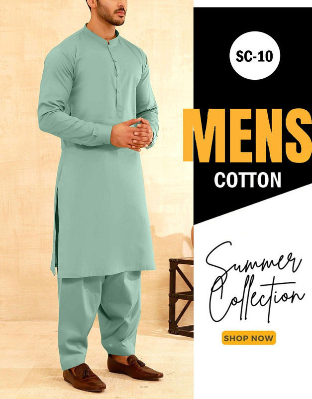 IB Swiss Fashion Men’s Unstitched Shalwar Kameez – Premium Soft Egyptian Cotton Fabric | Summer Wear Pakistan