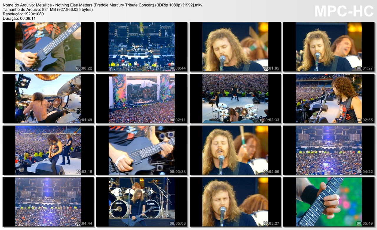 Metallica - Nothing Else Matters (Freddie Mercury Tribute Concert) (BDRip 1080p) [1992]
