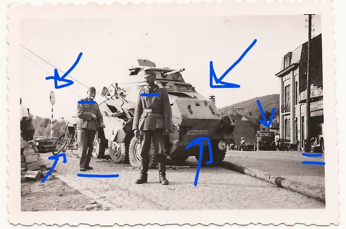 Panzerspähwagen m. Geschützturm Frankreich Juni 1940