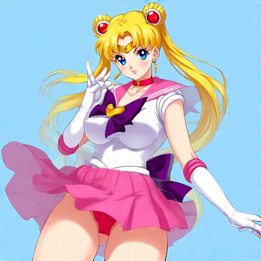 Sailor-Moons-in-very-short-ski-15