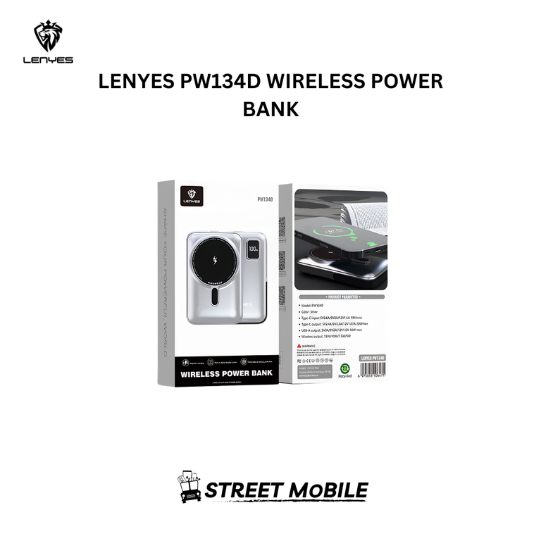 LENYES PW134D WIRELESS POWER BANK thumbnail 2