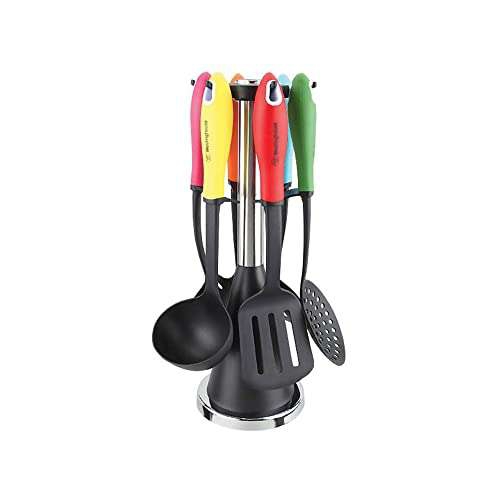 Amazon: Set de utensilios de cocina con base giratoria 
