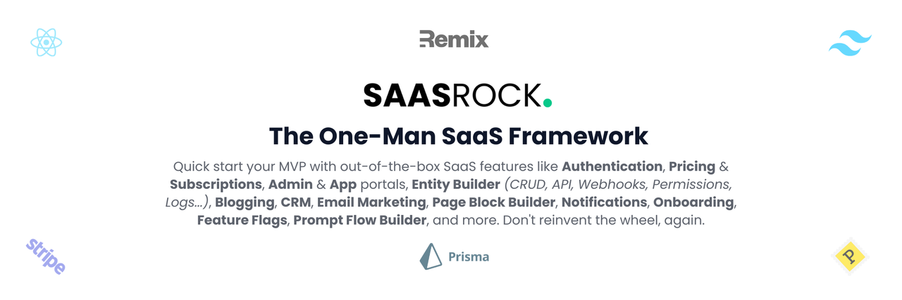 SaasRock - The One-Man SaaS Framework