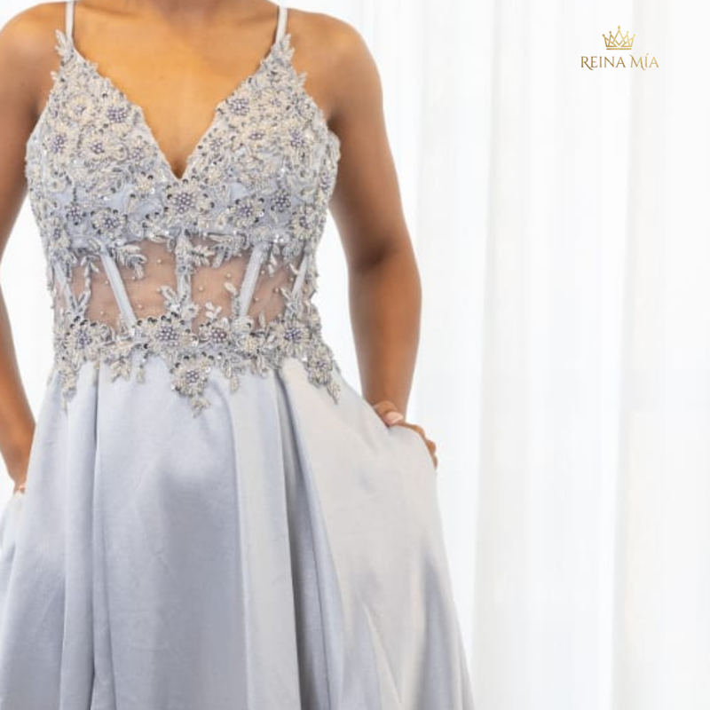 Vestido Aurora detalle bordado