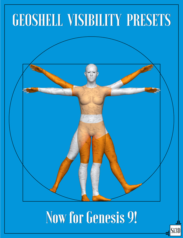 Geoshell Visibility Presets for Genesis 9