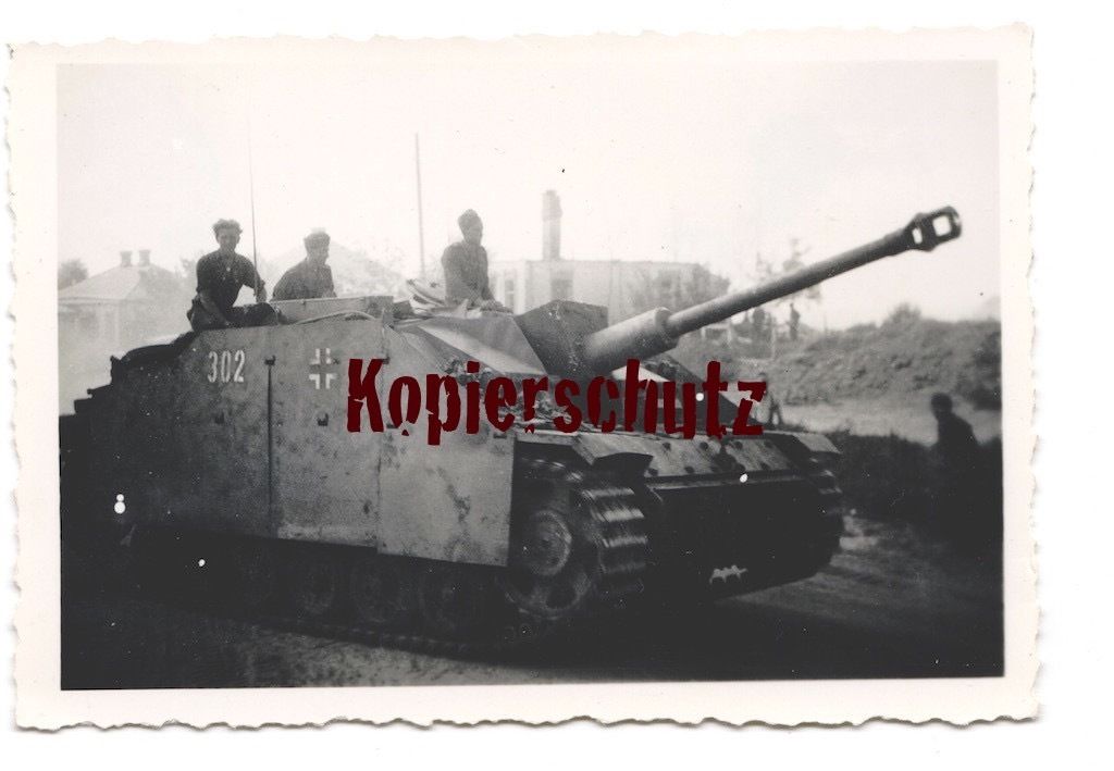 Orig. Foto Panzer StuG III Ausf.G Seitenschürze 