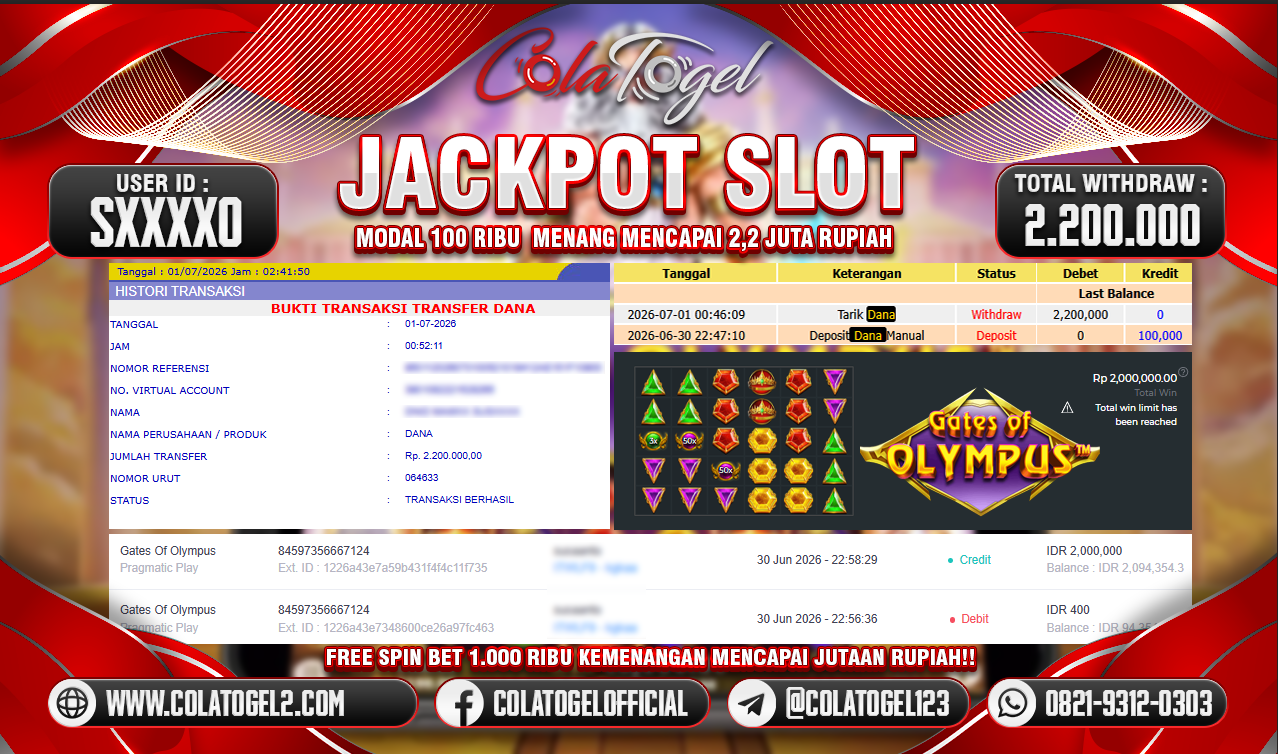 JACKPOT SLOT GACOR!!