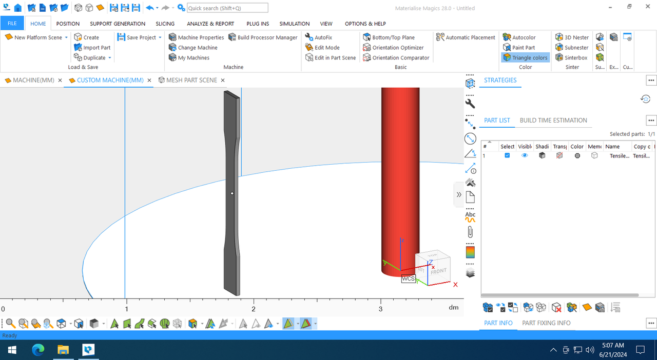 Working with Materialise Magics 28.0 full license