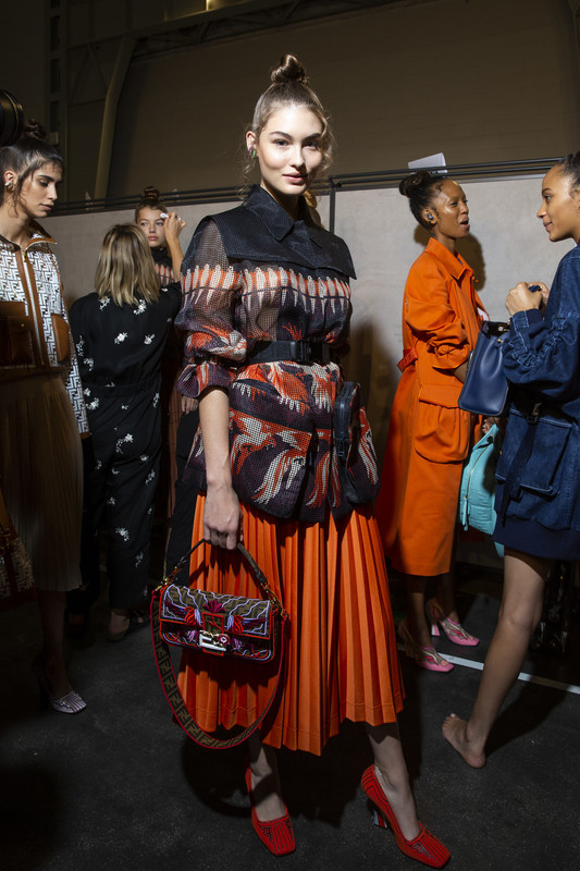 Fendi Spring 2019 Backstage D-7Drualzcix