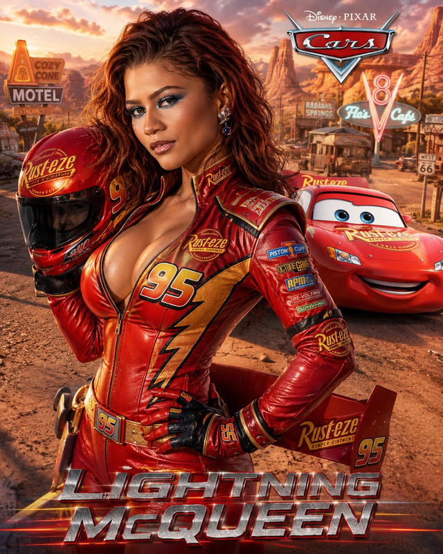 Zendaya Lightning Mc Queen