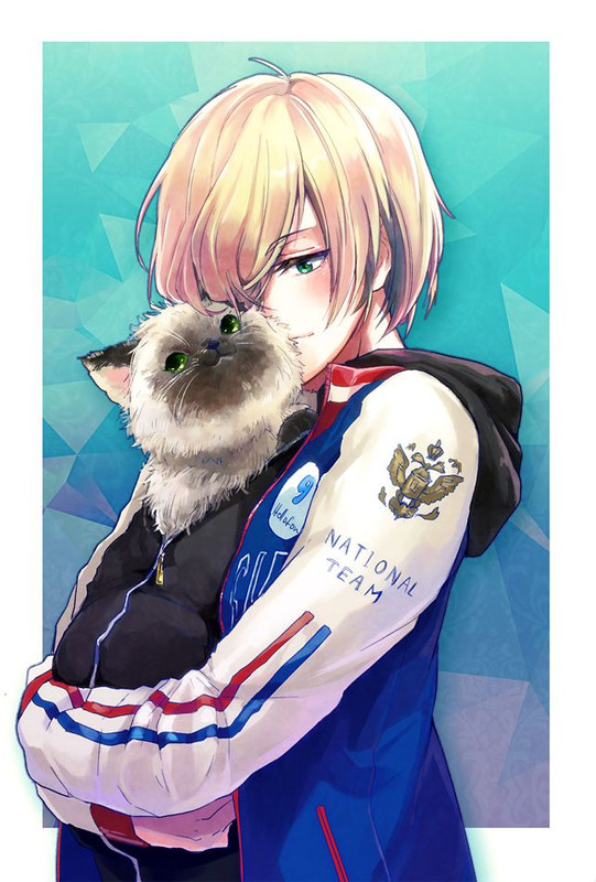 yuri-plisetsky-and-puma-tiger-scorpion-yuri-on-ice-drawn-by-rayu-6b99acfe1f53568427a85fc2b06a250e