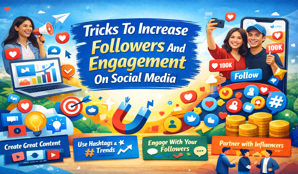 Tricks To Increase Followers And Engagement On Social Media
