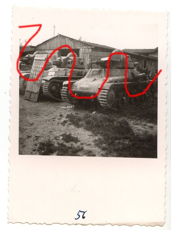 Frankreich französischer Panzer Typ 2 Char Hocht