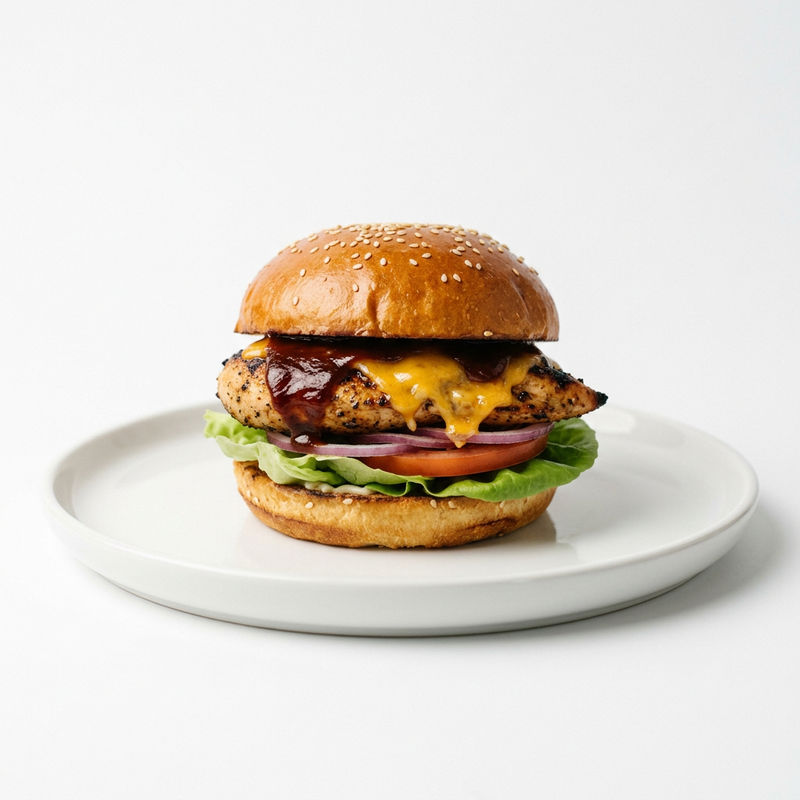 Hamburguesa BBQ De Pollo