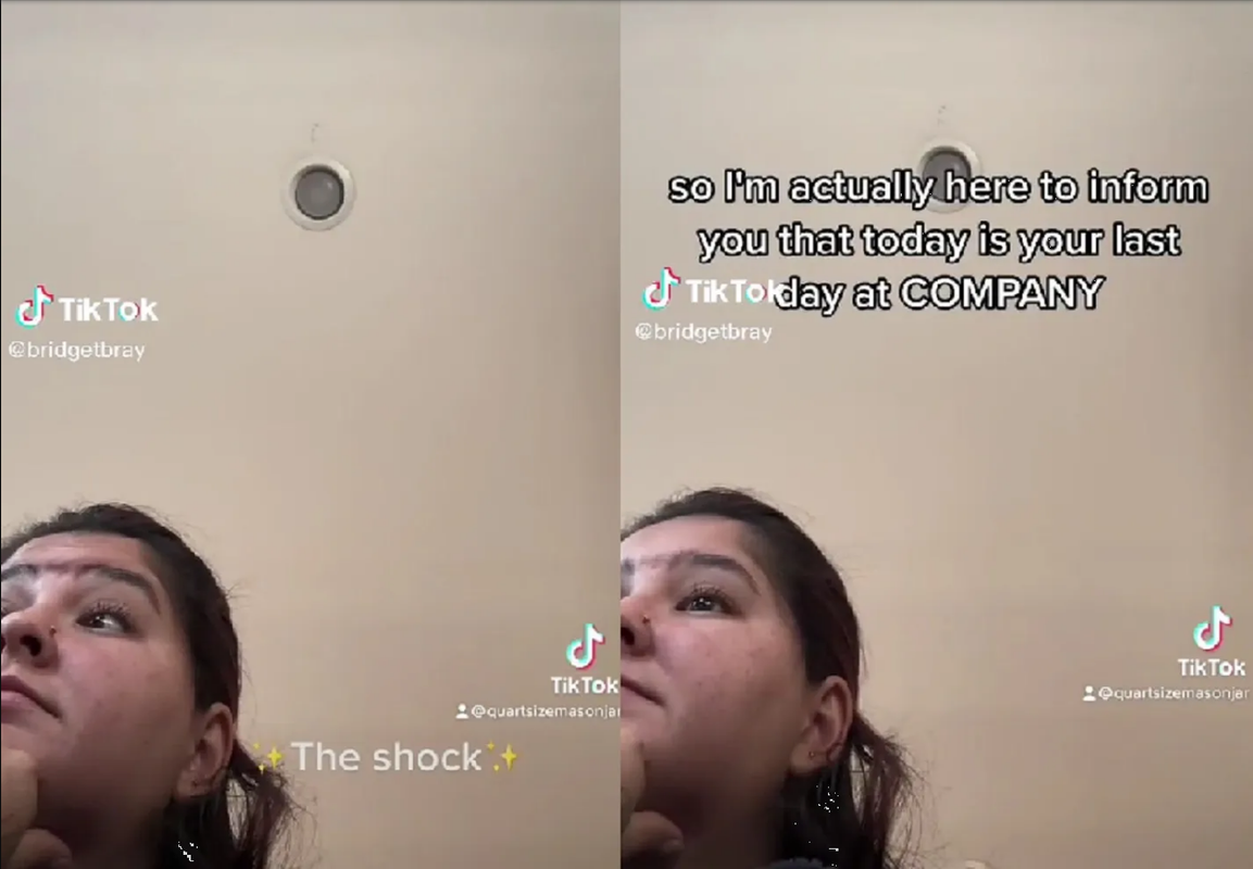 Mujer es despedida cruelmente por videollamada y su reacción hace viral