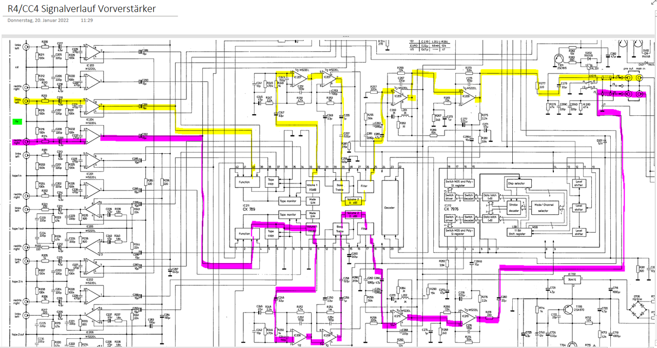 Signalverlauf Vorverstärker