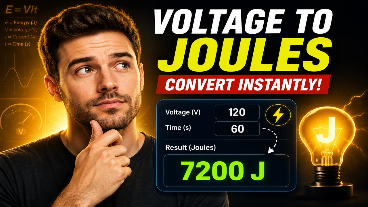 Voltage To Joules Conversion Calculator Tool
