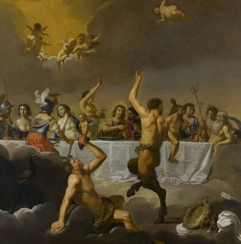 Quadro "Festa dos Deuses", de Jan Harmensz van Bijlert, pintado por volta de 1635 e mantido no Museu Magnin em Dijon
