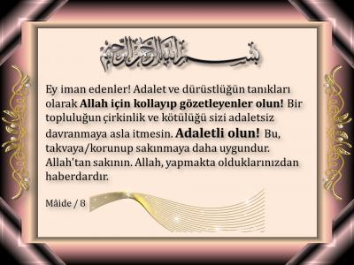 MAİDE Suresi Türkçe Okunuşu ve Meali
