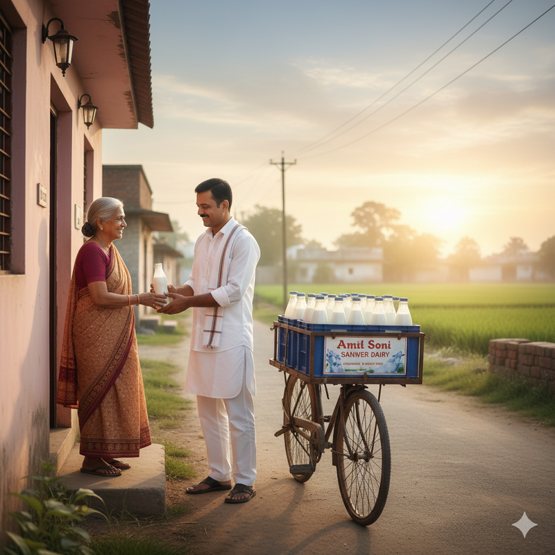 Amit Soni Sanwer Milk Vendor