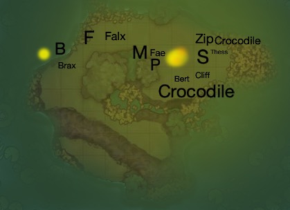 One croc down