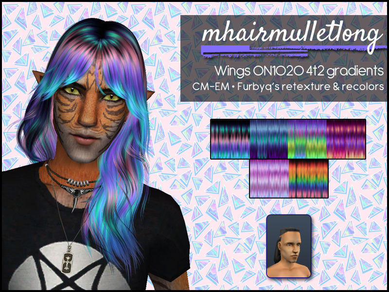 mhairmulletlong default hair preview