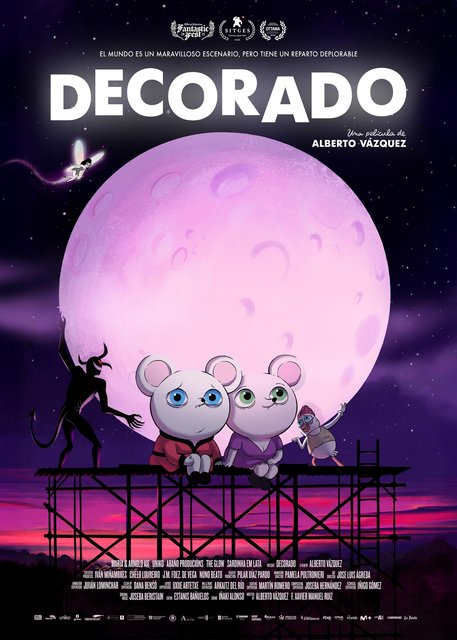 PÓSTER DE LA PELÍCULA DE ANIMACIÓN “DECORADO”, DE ALBERTO VÁZQUEZ
