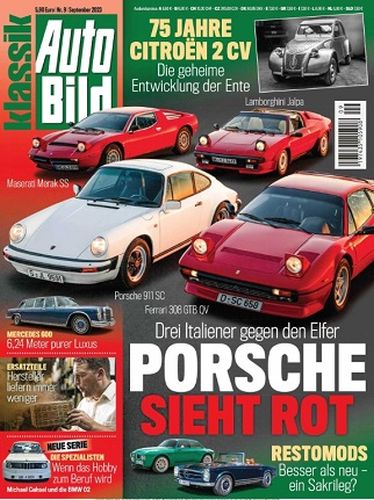 Cover: Auto Bild Klassik Magazin September No 09 2023