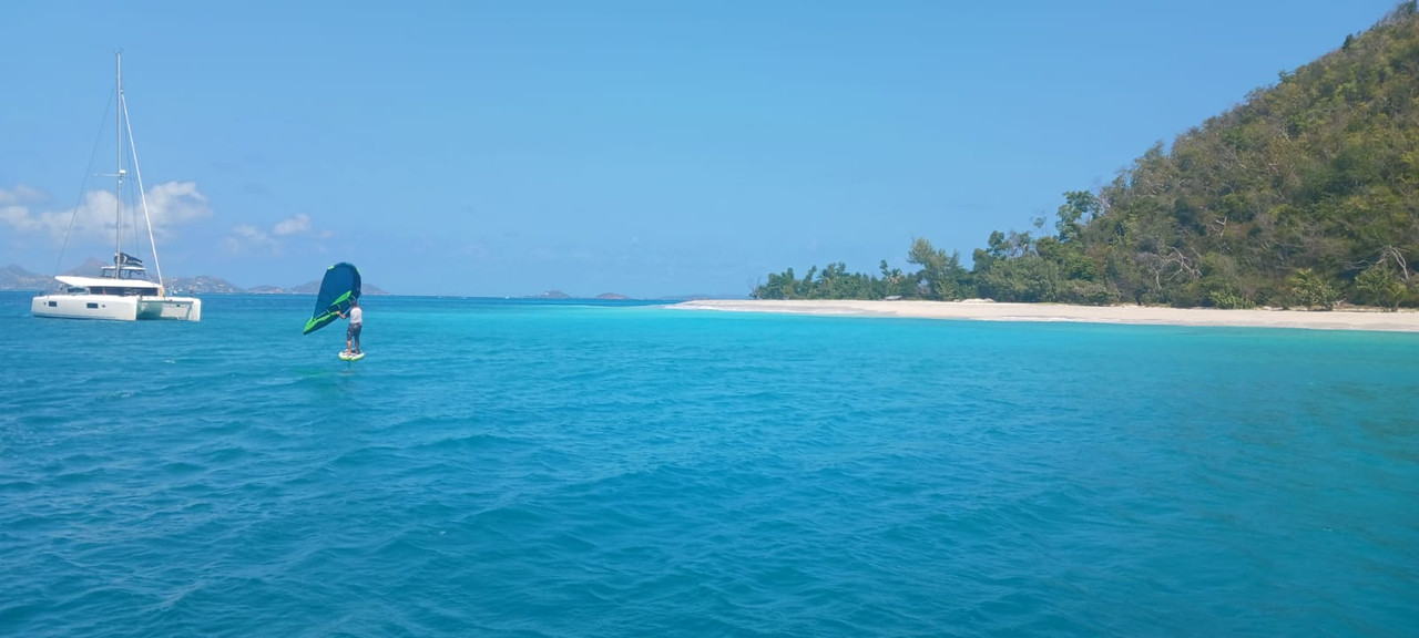 Wing foil Tobago Cays