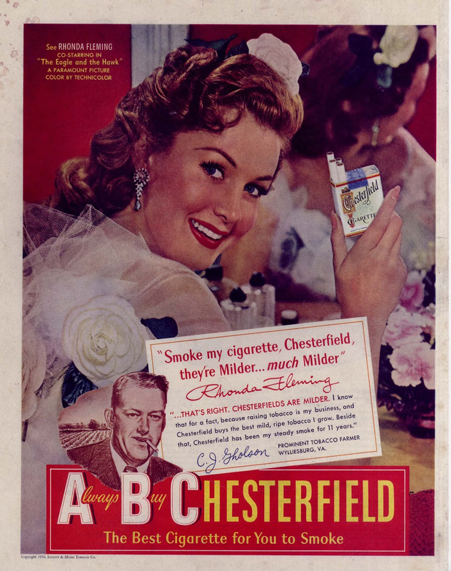 rhonda fleming chesterfield 1950