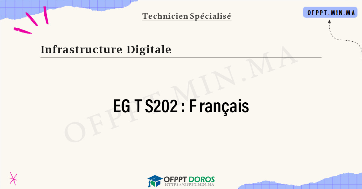 Sommaire détaillé du cours Français EGTS202 OFPPT - Structure du module