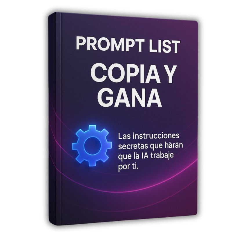 Mockup de Prompt List Copia y Gana