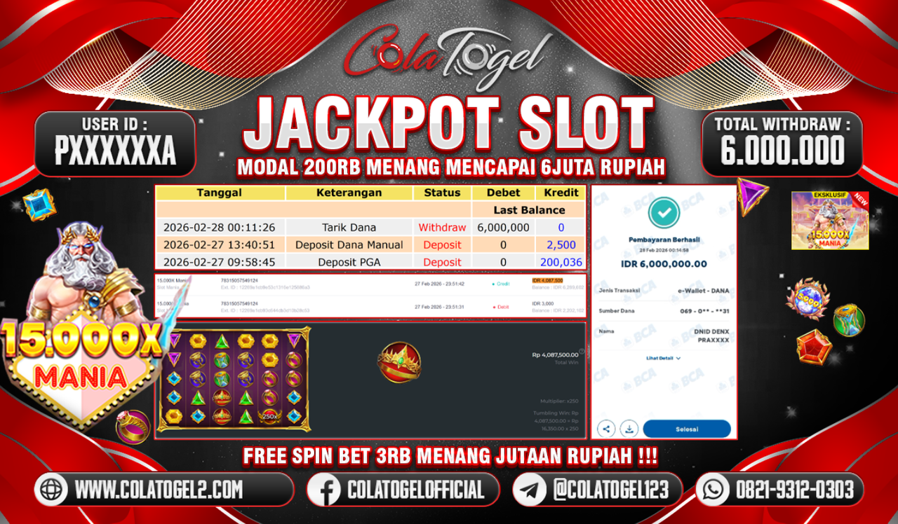 JACKPOT SLOT GACOR!!