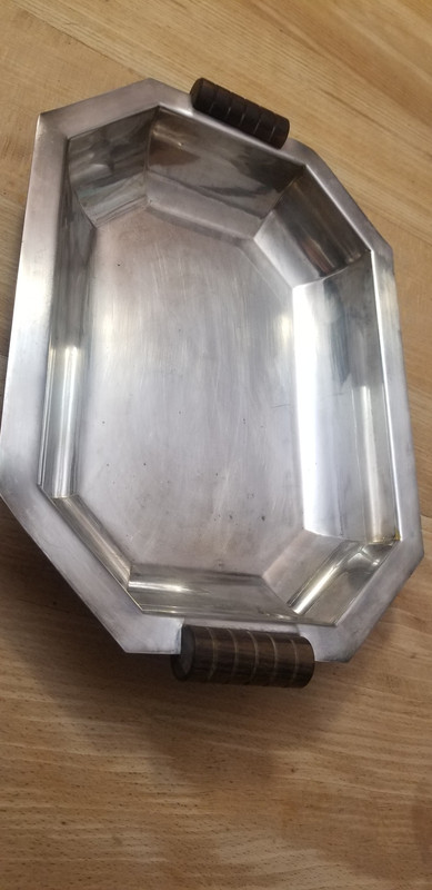 Electroplated rectangular bowl 1