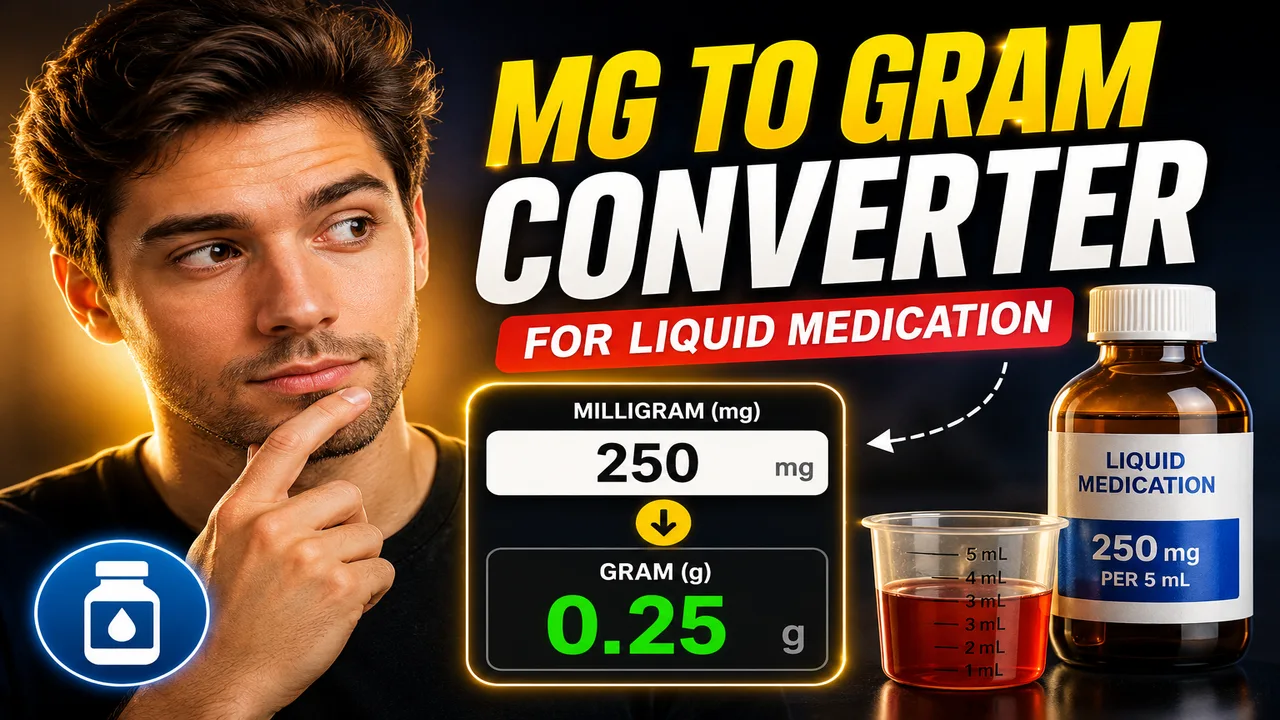 Mg To Gram Converter For Liquid Medication