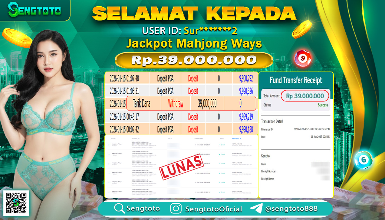 BUKTI PEMBAYARAN SLOT MAHJONG WAYS 