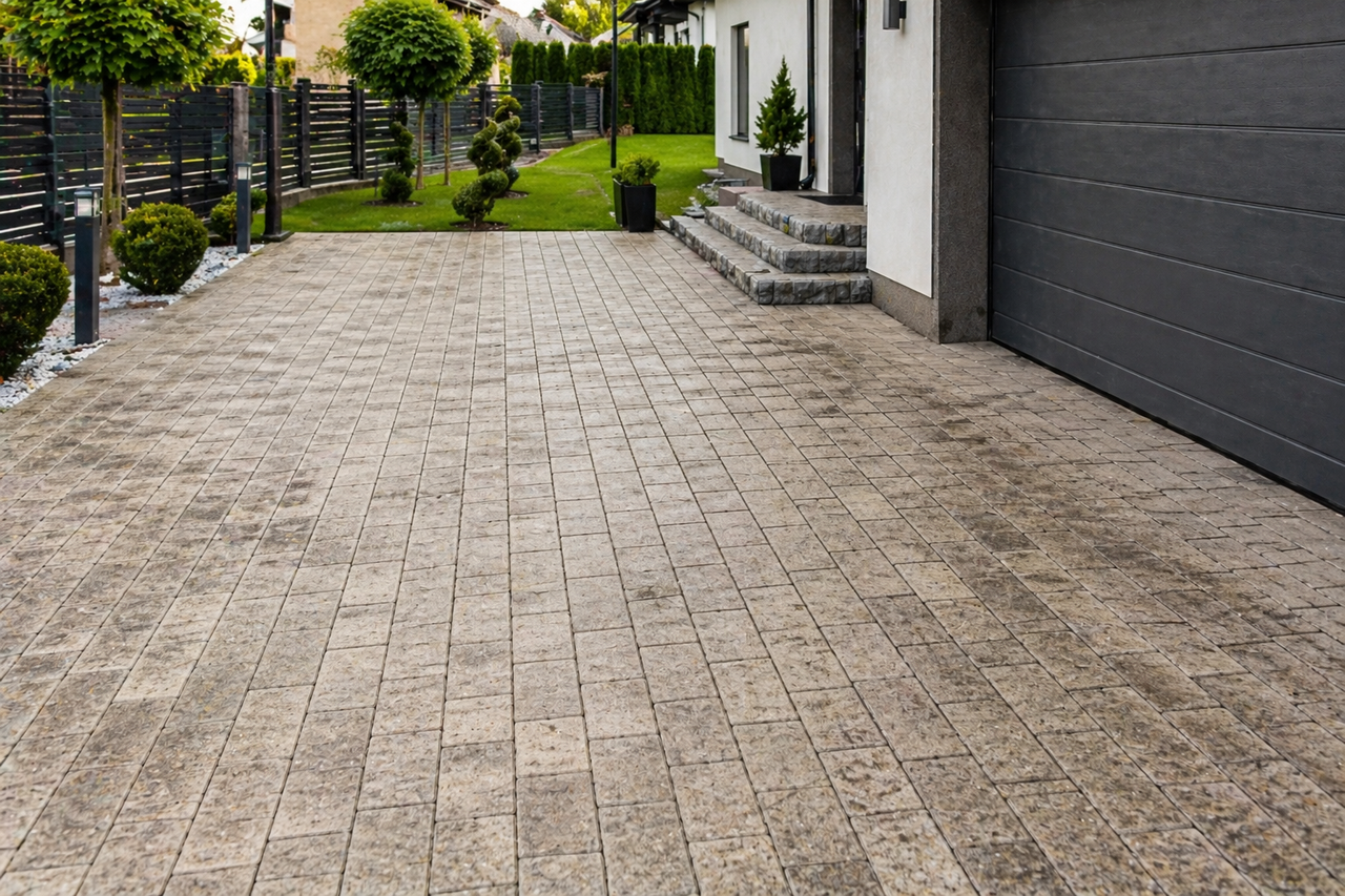 Czyszczenie kostki brukowej