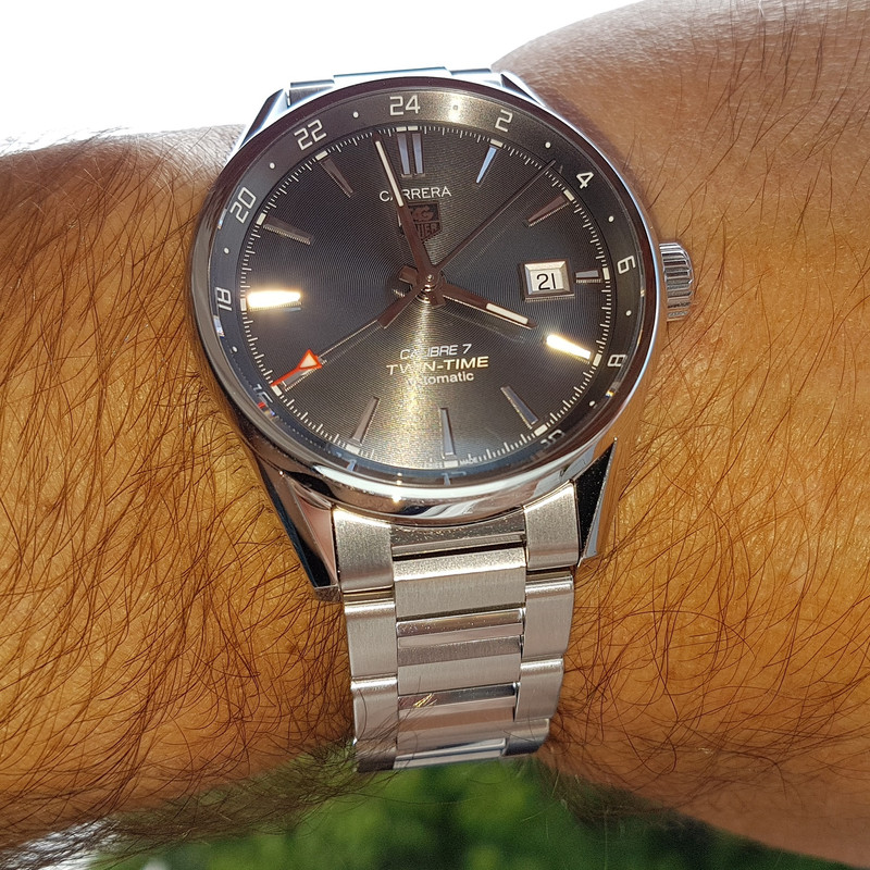 Tag Heuer Carrera Twin Time 41mm Caliber 7 WAR2012620  (1)