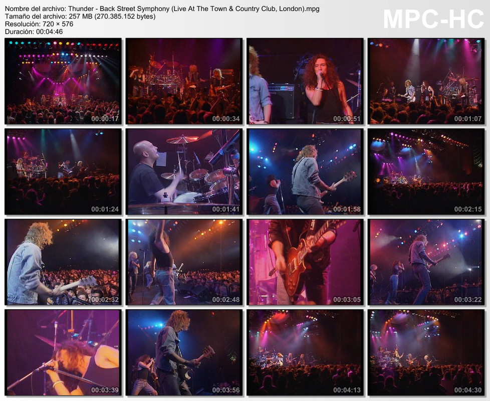 Thunder - Back Street Symphony (Live At The Town & Country Club,