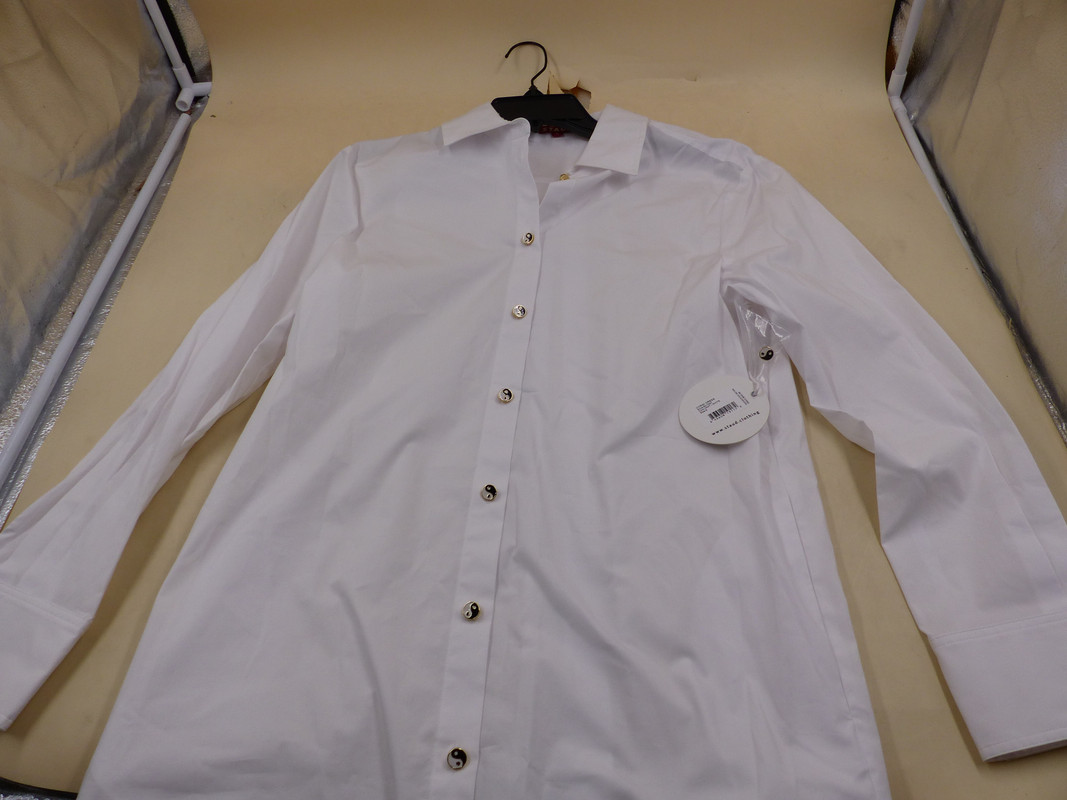STAUD BUTTON CORGI DRESS WHITE S STYLE 90-7227 MSRP $245