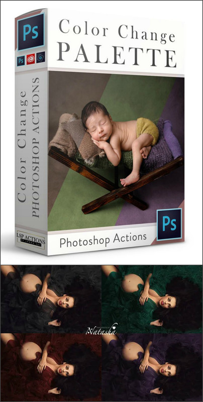 Color Change Palette Photoshop Action Collection