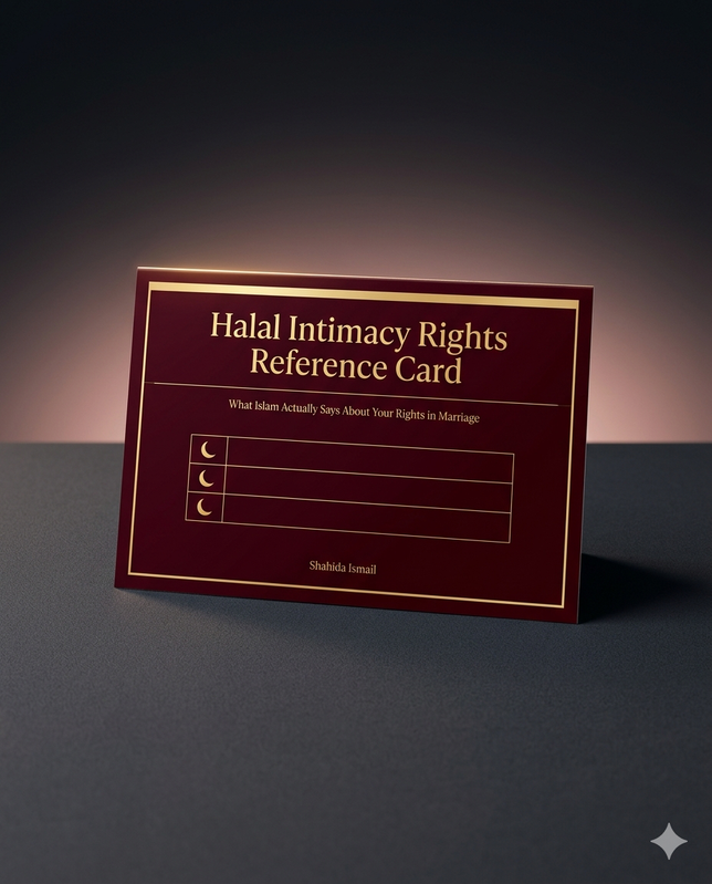 Halal Intimacy Rights Reference Card